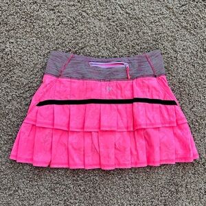 Lululemon Run: Pace Setter Coral Tennis/Golf Skirt